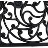 Wrought Iron Half Round Doormat 24X36 Durable Recycled Rubber Design