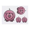 4 x 'Pig' Temporary Tattoos (TO00036225)
