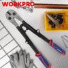 WORKPRO 18" Foldable Bolt Cutter Tri-Material Handle Chrome Vanadium Steel Blade