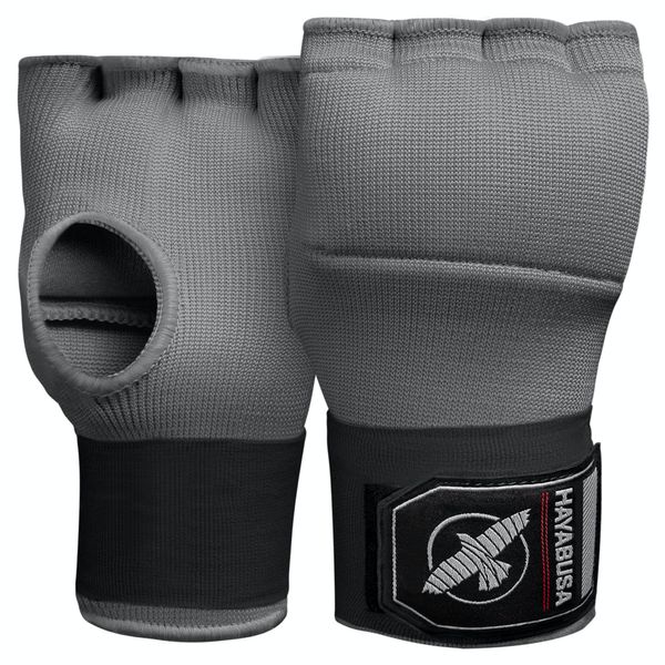 Hayabusa Quick Gel Boxing Hand Wrap Gloves - Grey, Medium