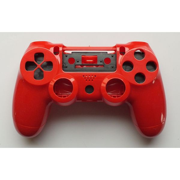 Greenzone ® Red Front/Back Replacement Playstation 4 Faceplate Housing Shell for PS4 Controller - UK Company