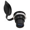 HangTon 5pack USB 3.0 Coupler Panel Socket Waterproof Connector Bulkhead Feed Through, Circular Inline Cable Female to Female Extension