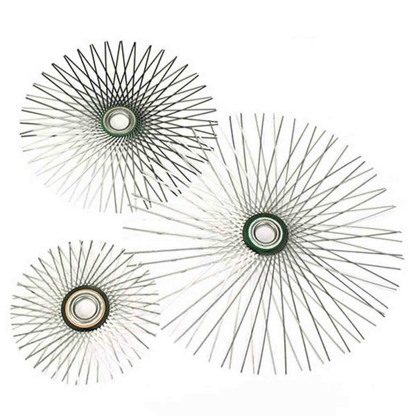 10" Round Viper Star Flat Wire Brush For 8" Flue