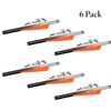 New Archery Products Quikfletch Hellfire Stabilizing Fletching - White/Orange, 3" Vane