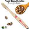 Sea Turtle Plant-Based Bristles, Bamboo Toothbrushes, Soft Natural Toothbrush for Kids, 4 Pack