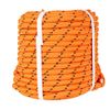 Orange Double Braid Polyester Rope 1/2"×200' 6180Lbs Breaking Strength Bull Rope