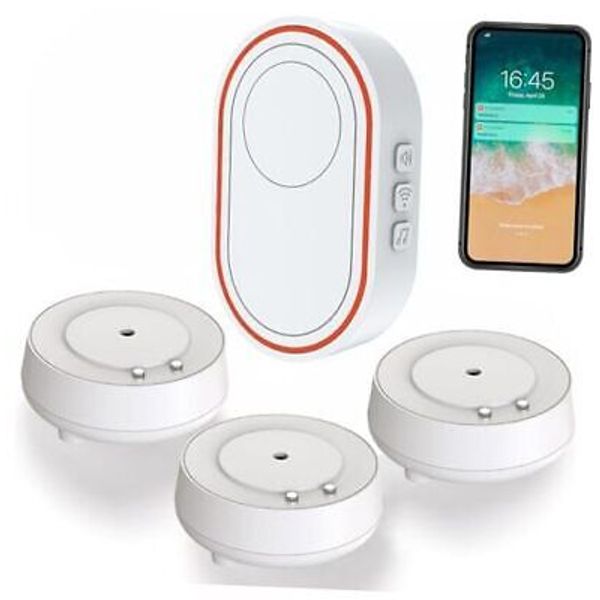 WiFi Water Leak Detector 3 Pack, Smart Water Alarm with Leaks & Drips TH-L39