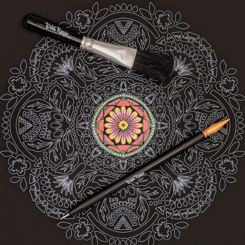 Brea Reese Scratch Art Paper Pad, Black, Metallic Gold