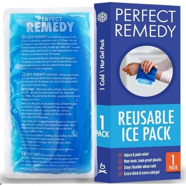 Reusable, Soothing, Soft, Hot Cold Compress Injury Gel Ice Pack 5x11"