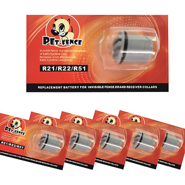 PET-Fence Dog Collar Batteries, Compatible with Invisible Fence Batteries, R21