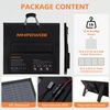 MHPOWOS 220 Watt Foldable Monocrystalline Solar Panel Charging for Powerstation
