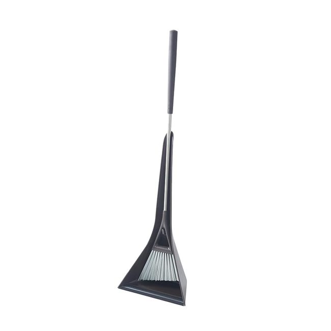 Tidy Sweep CL-665-540-4 Sweep Compact Hawki & Dustpan Set, Brown, For Entryways and Verandas, Made in Japan