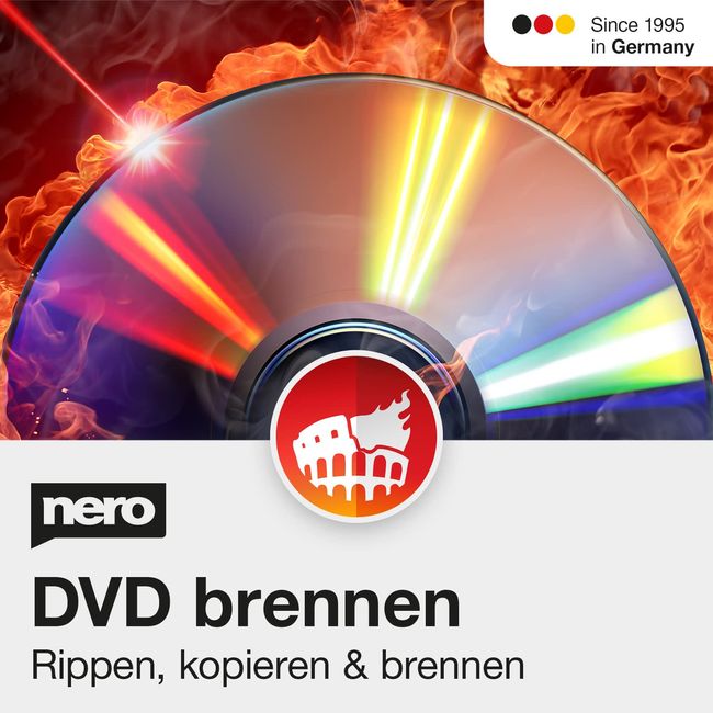 Nero DVD Brennen und DVD Kopieren | Nero Burning ROM 2024 | Brennprogramm | CD Brenner Software | Brennen - Kopieren - Sichern | Unlimitierte Lizenz | 1 PC | Windows 11 / 10 / 8 / 7