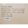 3-PANEL FIREPLACE SCREEN FOLDABLE WROUGHT METAL IRON MESH FIRE SPARK GUARD, NEW!