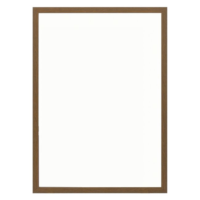 Large Simple Panel Poster Frame, Brown, A2, 5908, Product Size: 25.1 x 18.2 x 0.5 inches (63.7 x 46.3 x 1.3 cm), Accessories: Hanging hardware, string