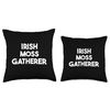 Irish Moss Gatherer Throw Pillow, 16x16, Multicolor