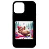 Hülle für iPhone 15 Pro Max Bear Skateboarding Through Berry Patch Skateboard Joyful