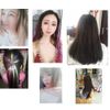 14 pcs Colorful Straight Hair Extensions, 4200 Strands Hair Tinsel Colored Clip in Hair Extensions Rainbow Straight Heat-Resistant Synthetic Hair Extensions (36.6 Inches)