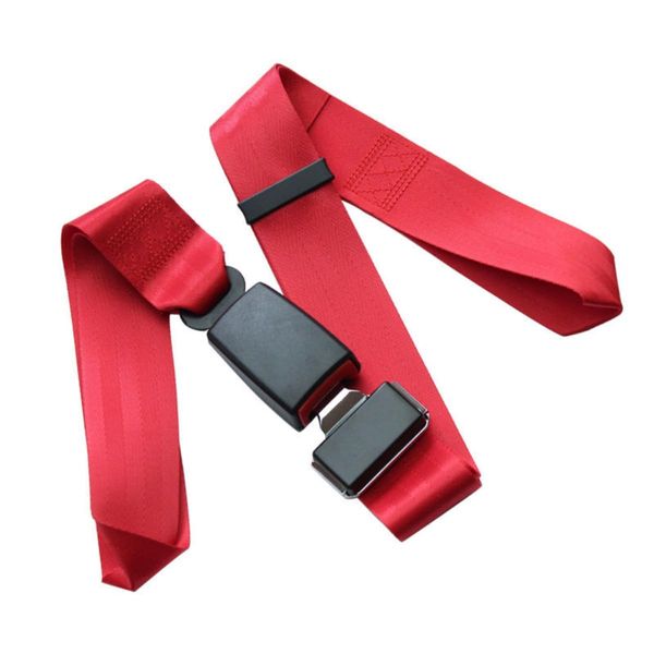 Wheelchair Seat Belt Safety Slip and Fall Safety, Rear Seat Seat Safety Harness Easy to Install, Posture Retention, Left and Right Fixed Type, Wheelchair Accessory (Red)