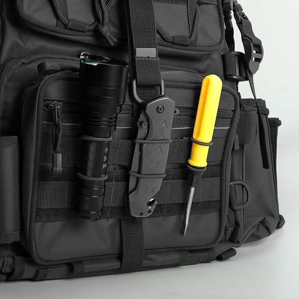 10-Pack PTT Retainer Ribbon Buckle MOLLE Webbing Suitable for Antenna Stick Pipe