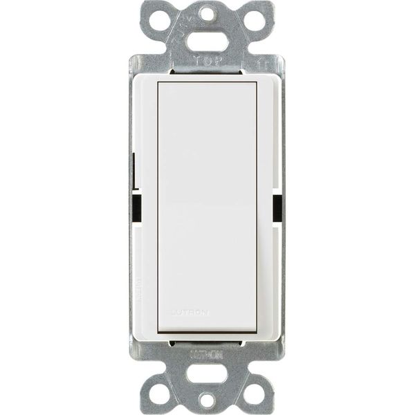 Lutron Claro 15 Amp Single-Pole Paddle Switch, CA-1PS-WH, White