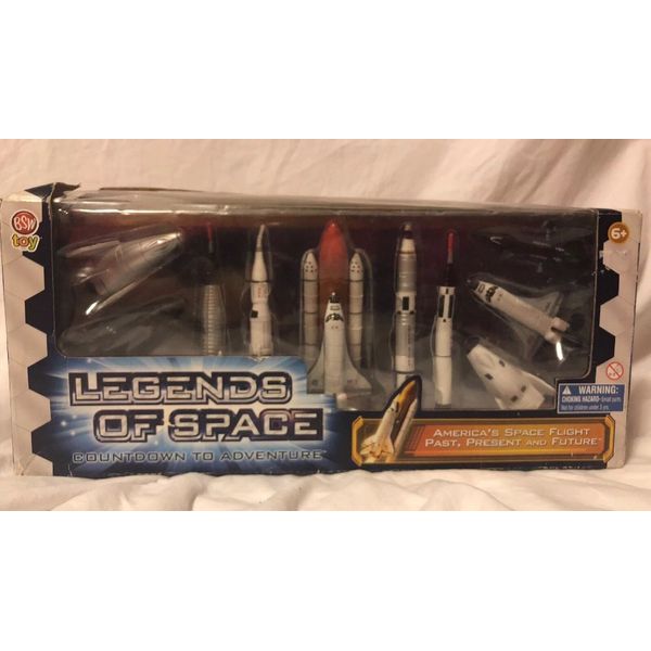 Space Exploration Toy Rocket Set: 10 Pc Rocket Replica Toy Collectors Set RARE