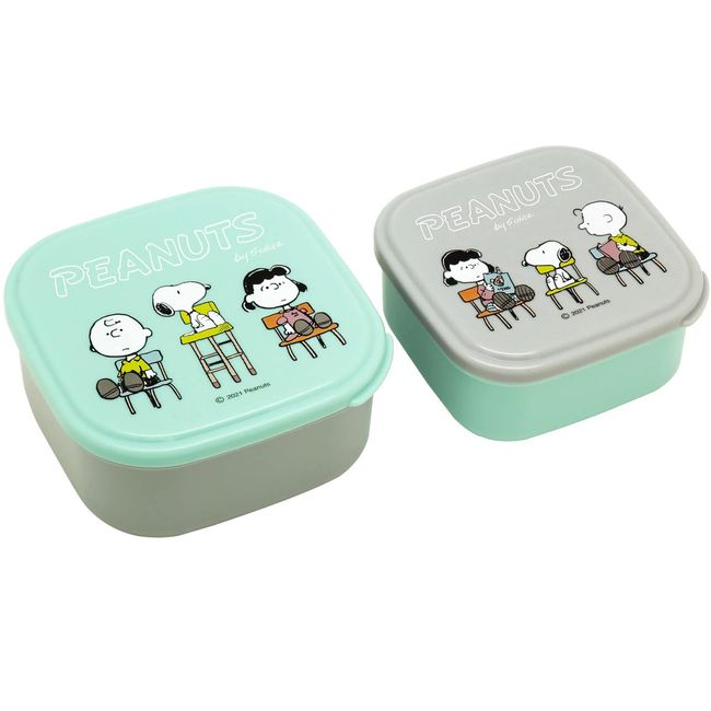 OSK SSP-22 SSP-22 Snoopy Peanuts Lunch Box, Tight Box, Sealed Containers, 12.2 fl oz (360 ml, 550 ml), Microwave Ok, Compact Storage, Made in Japan