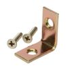 8-Pack Everbilt 1 inch Satin Brass Finish Corner Bracket Support Braces 15382