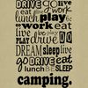 CafePress Camping Gift Canvas Lunch Bag with Strap Handle