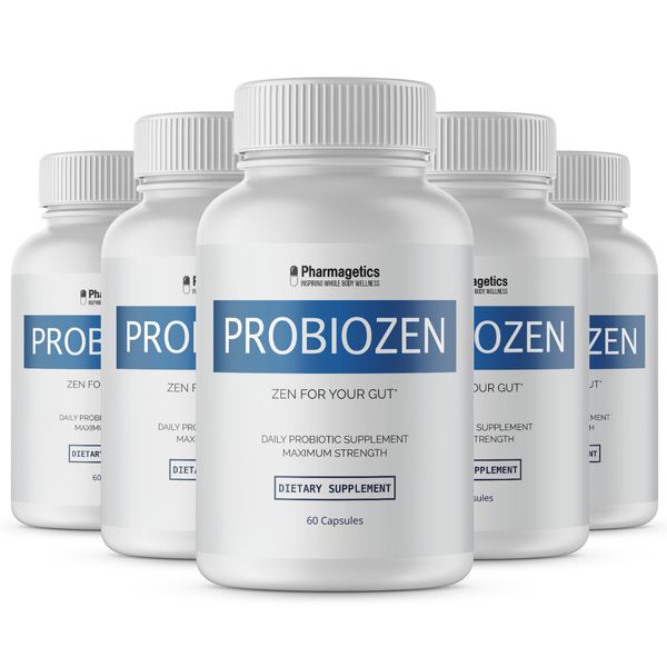 Probiozen - Zen for your Gut 5 Bottles 300 Capsules