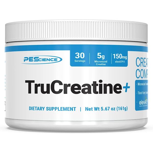 Trucreatine+, Pure Creatine Monohydrate and Elevatp Powder, 30 Servings