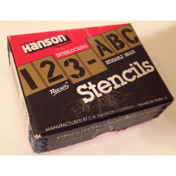CH Hanson 10146 1/2" Brass Letters & Numbers Set 92 pc