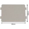 SPARES2GO Waveguide Cover Compatible with Bosch Microwave Oven 108mm x 100mm