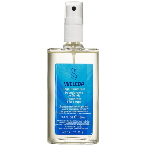 Weleda Deodorant Spray, Sage - 3.4 Ounce, (Pack of 2)