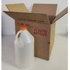 4 x 1 Gallon Empty Plastic Jug Bottle with ORANGE Screw Caps