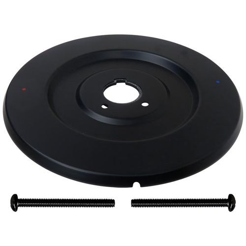 WELURE 16090 Chateau Collection Escutcheon Fit for Moen One-Handle Tub and Shower Faucet Cover Plate, Matte Black