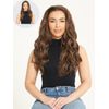 Grace Loose Beach Wave Half Head Wig in Chestnut Brown