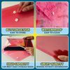 JMS we create smile A4 Translucent Stud Wallet (30 Pcs) Plastic Popper Document Wallets Waterproof, Clear Transparent Folder – Plastic Popper Wallet with Button Closure (RED)