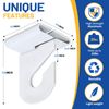 10 Pairs Drop Ceiling Hooks, Heavy Duty Suspended Ceiling Grid Clips for Plants