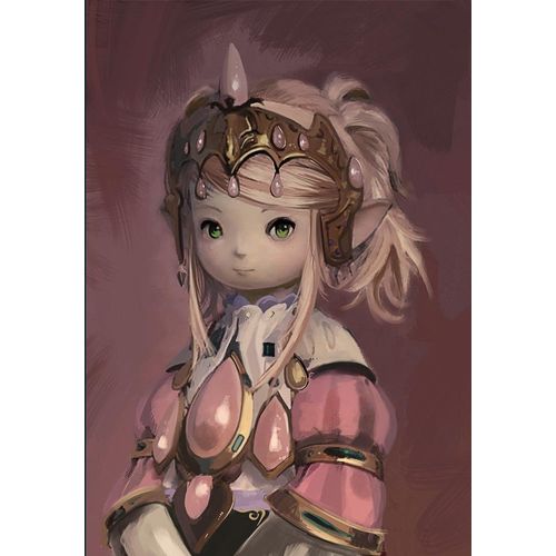 Printing Pira - Final Fantasy XIV Online Sutanna Nanamo Ul Namo Poitrait Poster, A Realm Reborn, Heavensward, Stormblood PS4 PC Game (18x24)