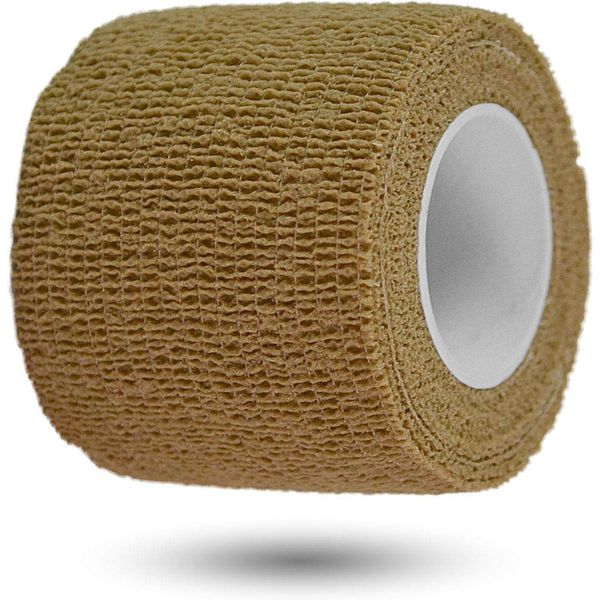 normani Survival Tarnband Gewebeklebeband selbsthaftend zur Tarnung von Outdoor Ausrüstungsgegenständen 5 cm x 4,5 m Rolle Farbe Coyote