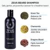 ZEUS Beard Starter Kit for Thick Beards, Natural Beard Shampoo, Beard Conditioner & Premium Refined Beard Oil (Verbena Lime) MADE IN USA
