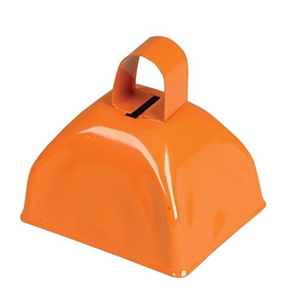 3 inches Orange Metal Cowbell, Case of 72