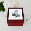 CafePress Building Security Camera Memory Keepsake Jewelry Box, 5"x5"x3.75"