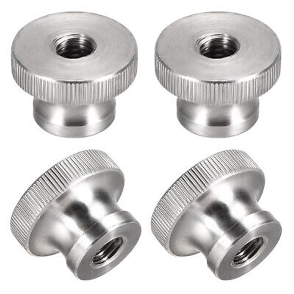 4Pcs Knurled Thumb Nuts M8 304 Stainless Steel Round Knobs for 3D Printer Parts