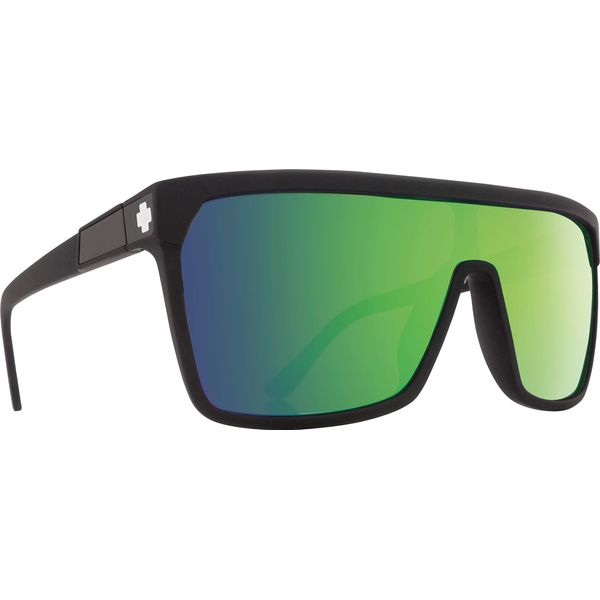Flynn Matte Black Happy Bronze with Green Spectra Mirror