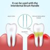 Cowwell Interdental Brush Teeth Soft Dental Picks Tooth Floss Interdental Brush Betweens Interdental Brush Refills White Refills for Tooth Cleaning (Tight, 100 Pieces)