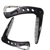 Set of 2 Folding Beard Comb, Pocket Comb, Stainless Steel, Men's, Foldable, Anti-Static, Portable Comb, Birthday Gift