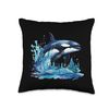 Whale Orca Kids Throw Pillow