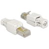 Delock RJ45 Stecker Cat.5e UTP werkzeugfrei 2 Stück